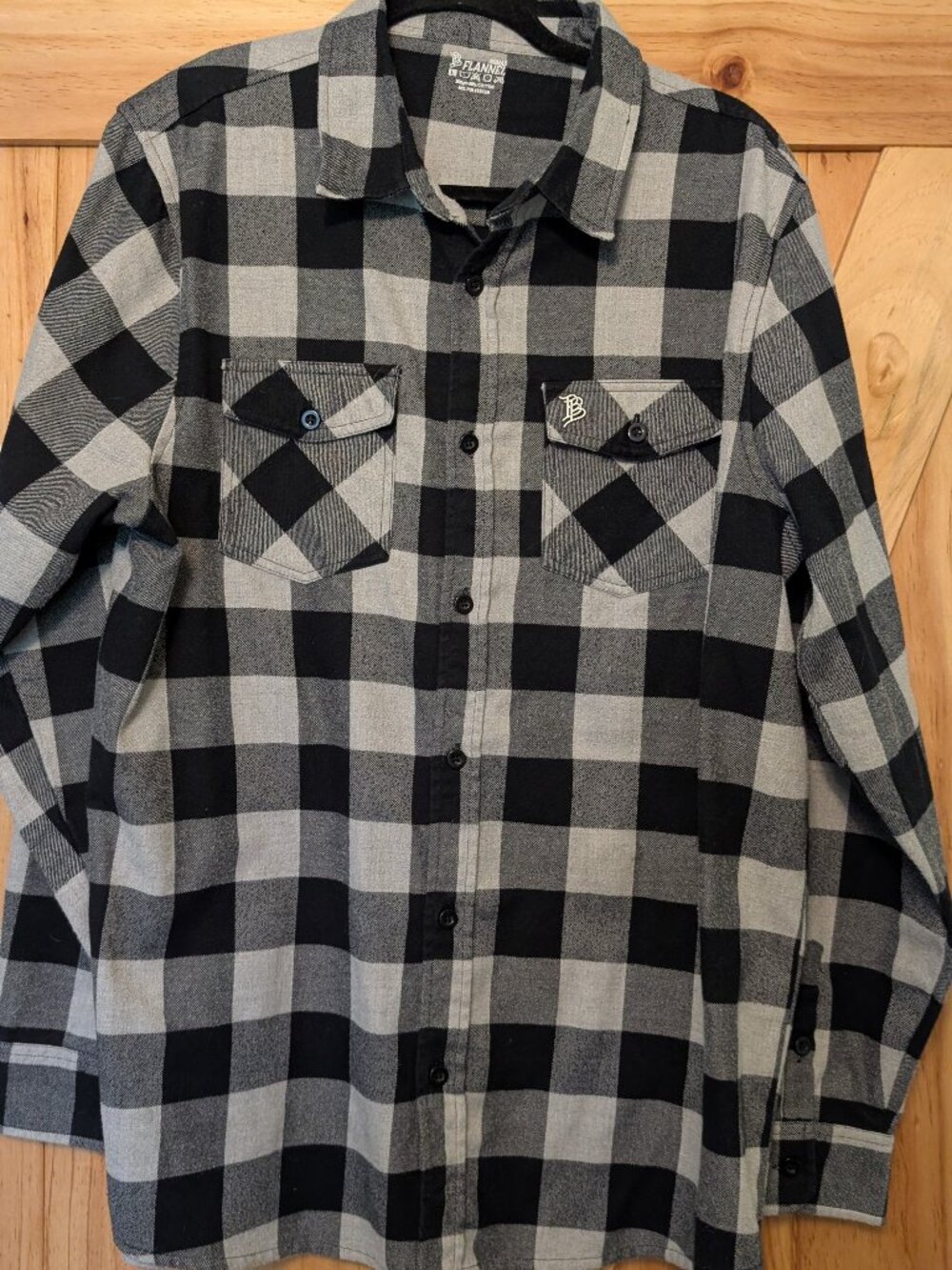 Independent Trading Company White Plaid Flannel Shirt Size XL